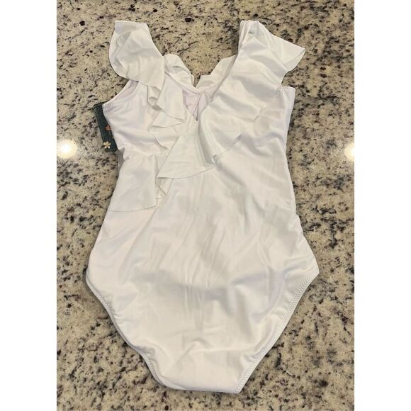 Blooming Jelly Tummy Control Swimsuits Slimming Bathing Suit Ruffle V Neck - Picture 4 of 7